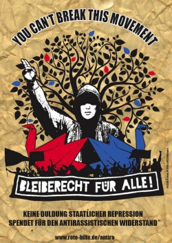 Plakat "Antira-Kampagne"