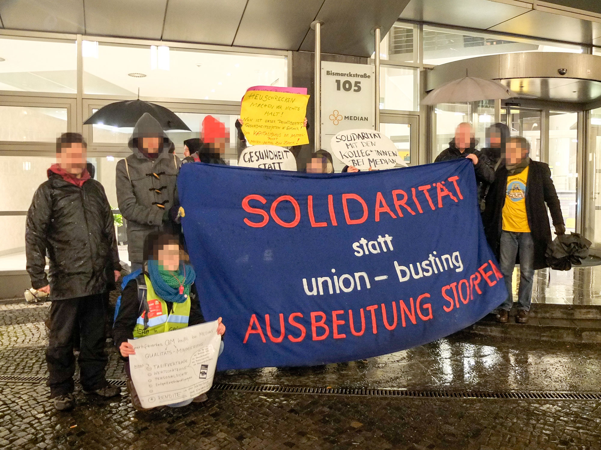 MedienProtest Klassenkampfblock