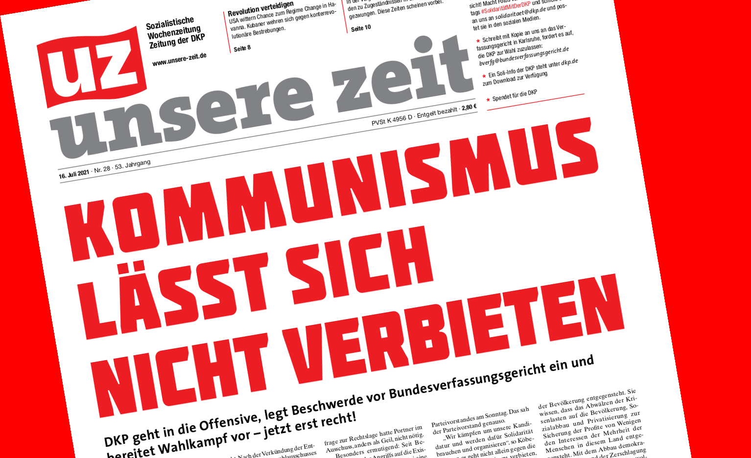 UZ DKP lässt sich nicht verbieten