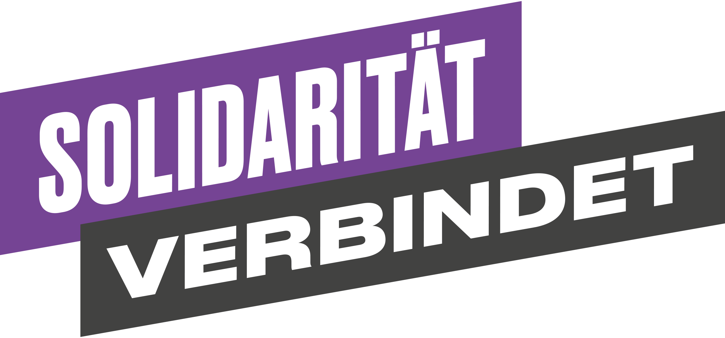 Solidarität verbindet Logo Variante 1 Lila Schwarz RGB